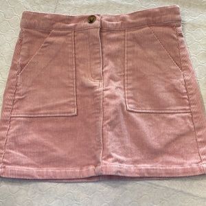 Girls H&M pink Corduroy skirt.